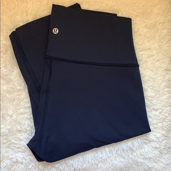 lululemon athletica Pants - Worn once Lululemon navy blue wunder unders